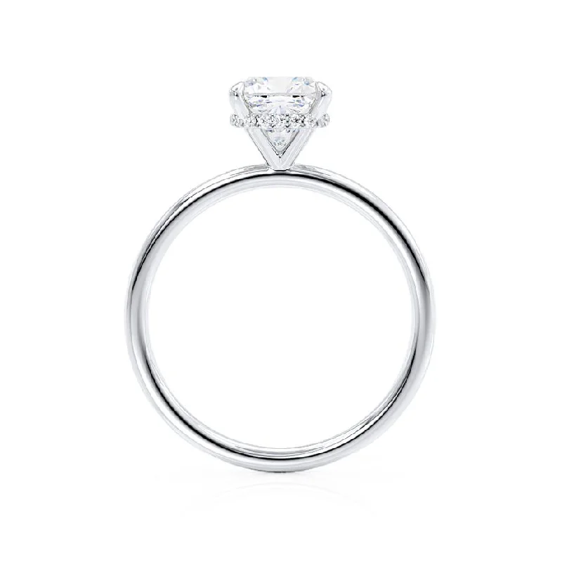 PARIS - Cushion Lab Diamond Platinum Hidden Halo