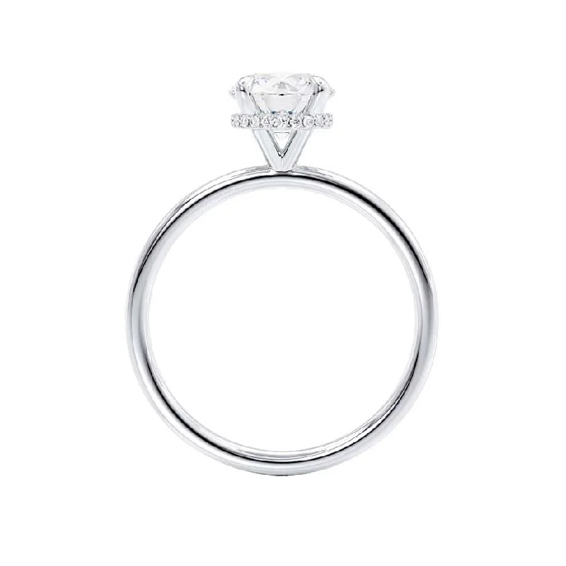 PARIS - Round Lab Diamond Platinum Hidden Halo