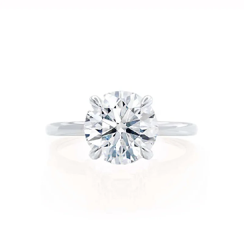 PARIS - Round Lab Diamond Platinum Hidden Halo