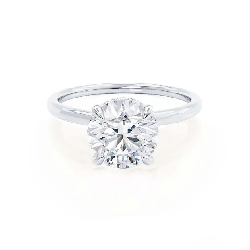 PARIS - Round Lab Diamond Platinum Hidden Halo