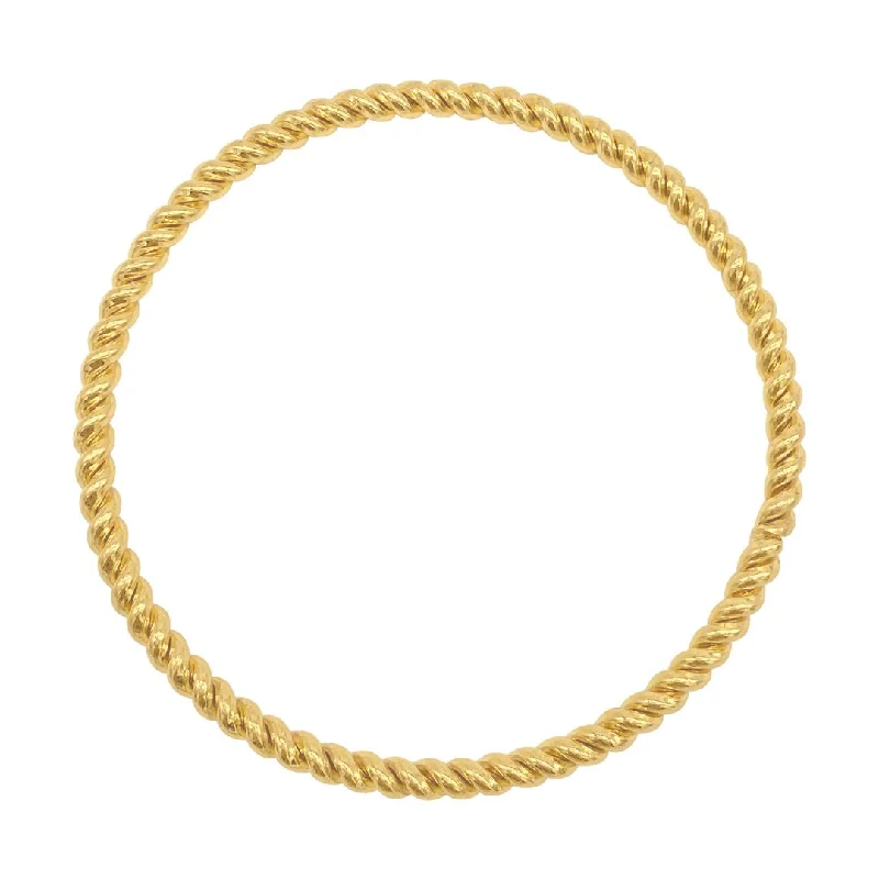 Rope Bangle Bracelet gold