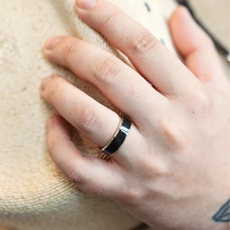 The Obsidian | Gold & Black Obsidian Ring