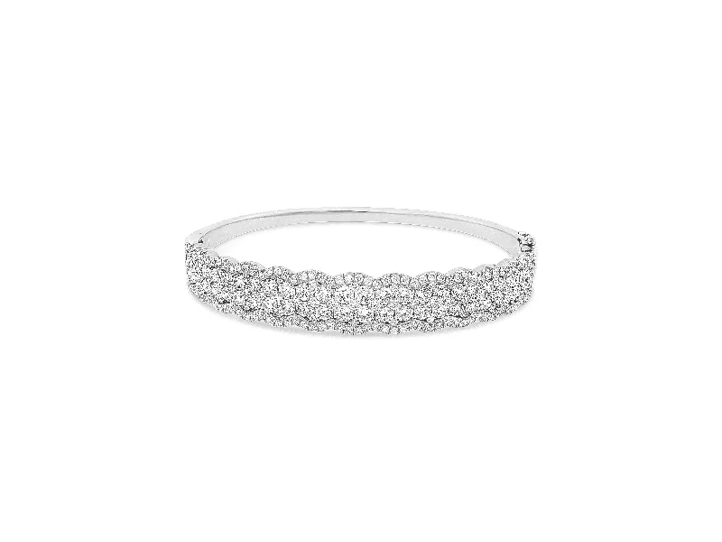 Diamond Two-Tone Bangle Bracelet