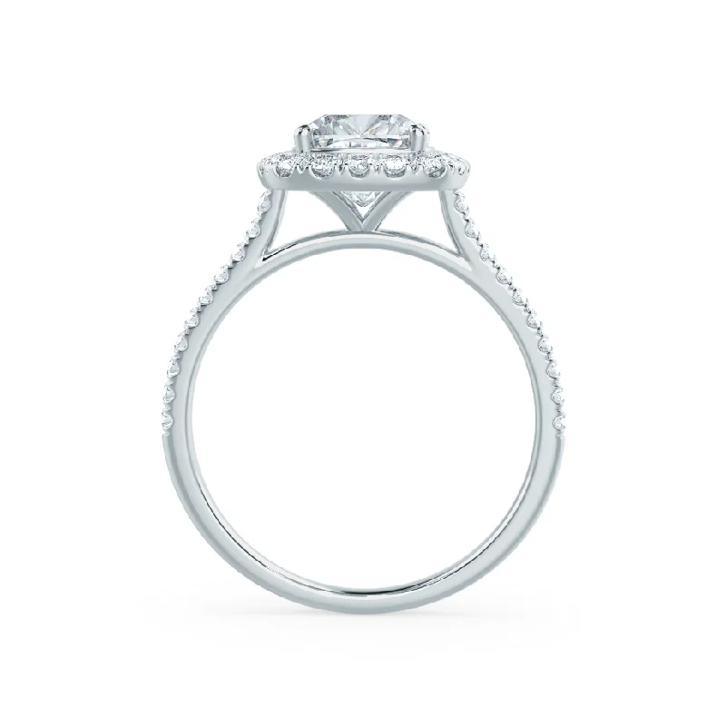 VIOLETTE - Cushion Lab Diamond Platinum Halo