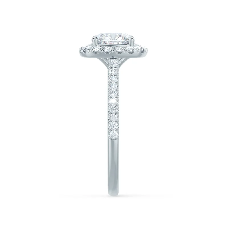 VIOLETTE - Cushion Lab Diamond Platinum Halo