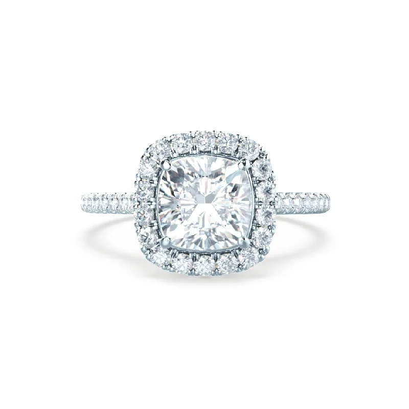 VIOLETTE - Cushion Lab Diamond Platinum Halo